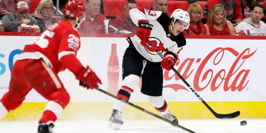 Trumpf in New Jersey gross auf: Nico Hischier hat eingeschlagen.