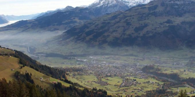 Blick ab Mäggisseren, Gemeinde Frutigen Blick ab Mäggisseren, Gemeinde Frutigen