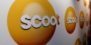 Das Logo der Airline Scoot.