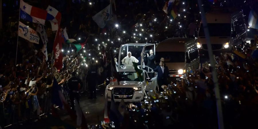 Der Papst am Weltjugendtag in Panama.