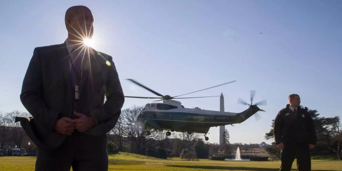 Der Helikopter des US-Präsidenten Donald Trump.