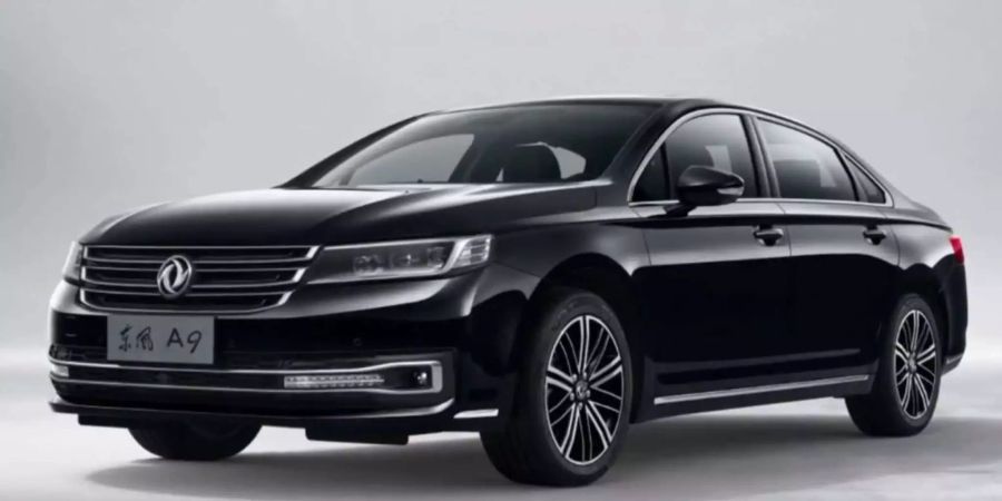 Der Dongfeng Aeolus A9 erinnerte starkt an einen VW Passat.