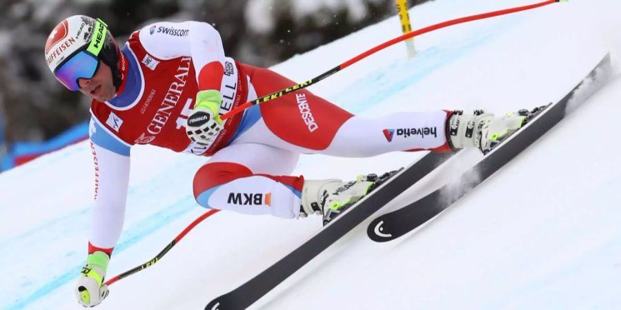 Beat Feuz gewinnt 2017 die Abfahrt in Lake Louise.