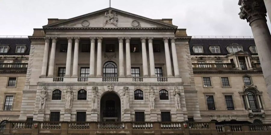 Das Gebäude der Bank of England in London.