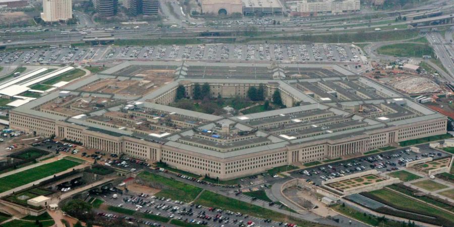 Diese Luftaufnahme zeigt das Pentagon in Washington D.C.