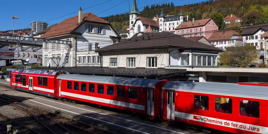 Der Bahnhof in Tramelan im Berner Jura.