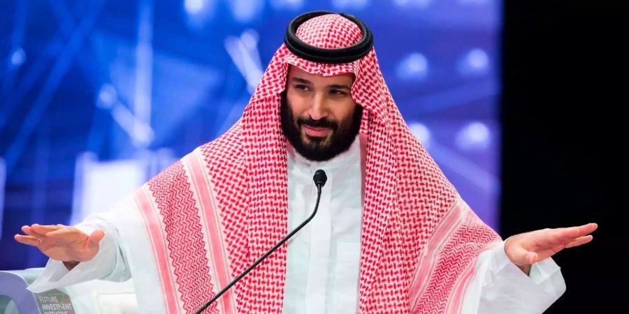 Mohammed bin Salman, Kronprinz von Saudi-Arabien, spricht bei einer internationalen Investorenkonferenz.