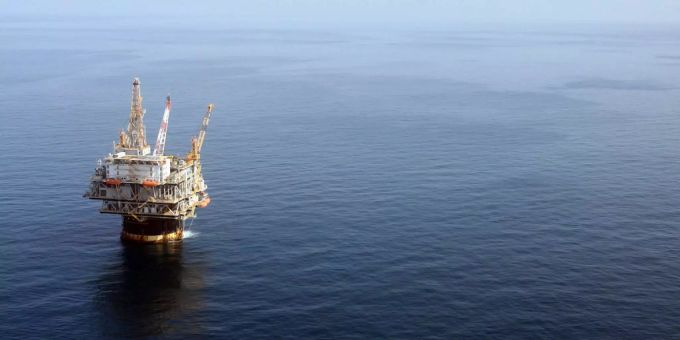 Eine Ölplattform vor der Küste New Orleans (USA). Anadarko Petroleum