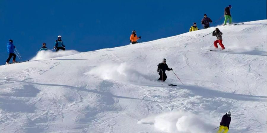 Aufgrund der guten Pisten sind die Schneesportler auch schneller unterwegs.