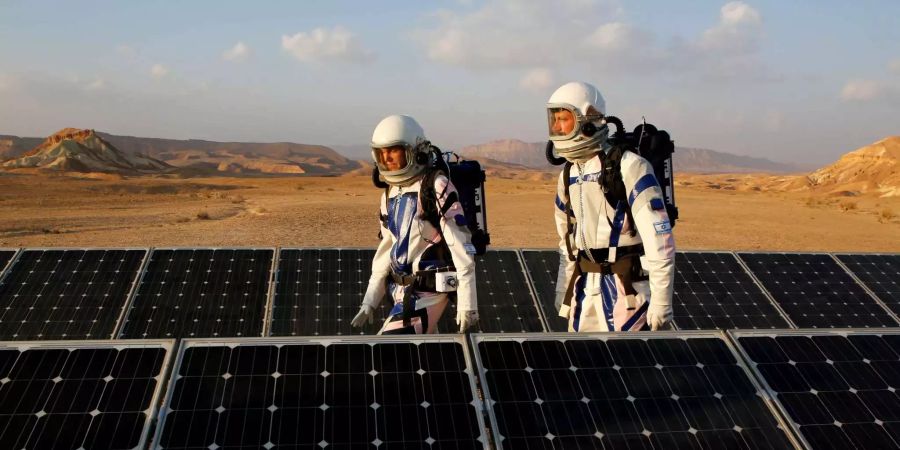 Israelische Forscher beenden Mars-Projekt in Wüste Negev.