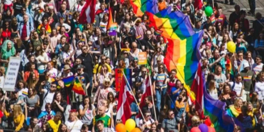 Laut Angaben der Organisatoren gingen in Riga am Samstag über 8000 Menschen für die Rechte von LGBT auf die Strasse.