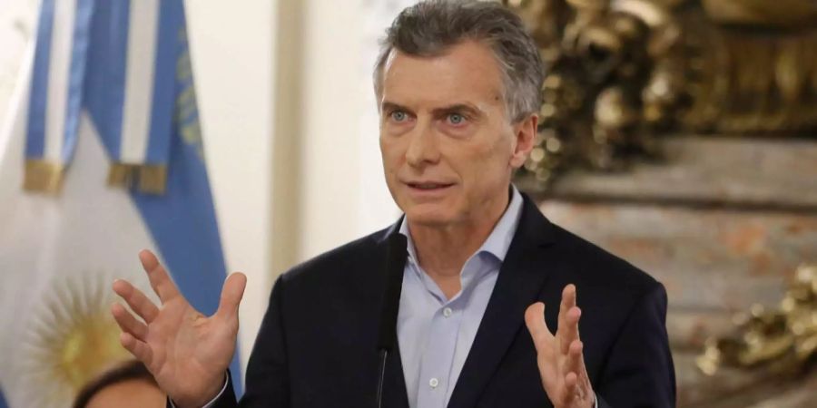 Argentiniens Präsident Mauricio Macri während einer Zeremonie in Buenos Aires.