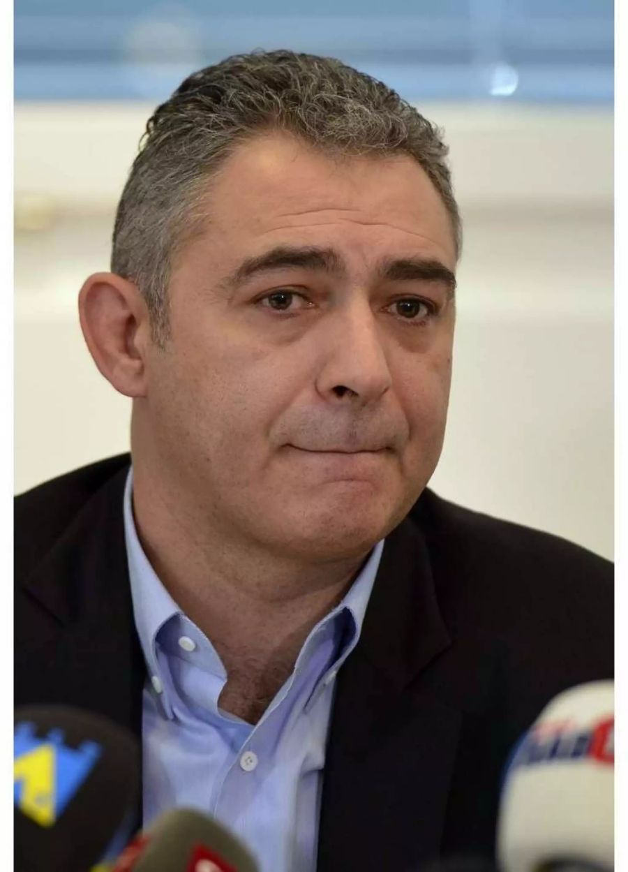 Mauro Capozzo an einer Pressekonferenz - Keystone