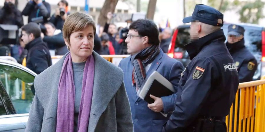 Parlamentspräsidentin Carme Forcadell (61) stand heute vor Gericht.