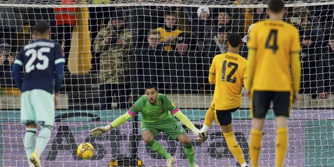 Matheus Cunha entschied das Spiel in der Verlängerung vom Punkt. Wolverhampton