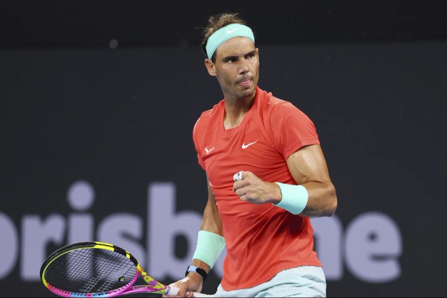 Rafael Nadal gewinnt den Startsatz im Viertelfinal – sein fünfter Satzgewinn in Folge.