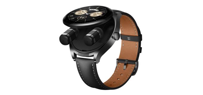 Das Uhrgehäuse der Huawei Watch Buds ist zeitgleich das Case für die Buds. Huawei Watch Buds