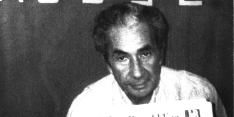 Porträtaufnahme von Aldo Moro, veröffentlicht von den Roten Brigaden am 20. April 1978 in der römischen Tageszeitung Il Messagero. (Archivbild)