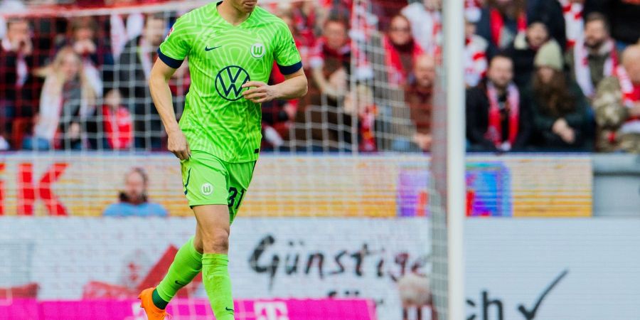 Der Wolfsburger Yannick Gerhardt verzichtete nach seinem Tor auf seinen Jubel.