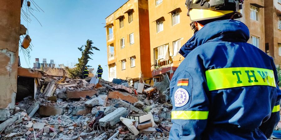 Erdbebenkatastrophe in der Türkei - THW