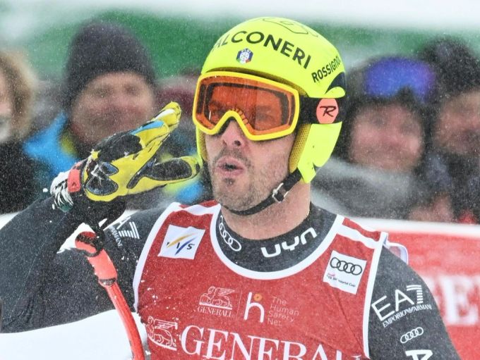 Christof Innerhofer im Zielraum nach der Weltcup-Abfahrt in Kitzbühel, aufgenommen am 20. Januar 2023. (Archivbild) Christof Innerhofer