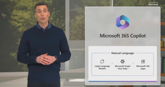 Die Präsentation des Microsoft 365 Copilot. Microsoft 365 Copilot