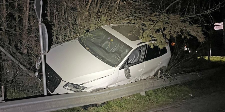Der alkoholisierte Autofahrer wurde nicht verletzt