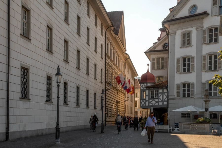 Das Regierungsgebäude des Kanton Luzern in der Stadt Luzern.