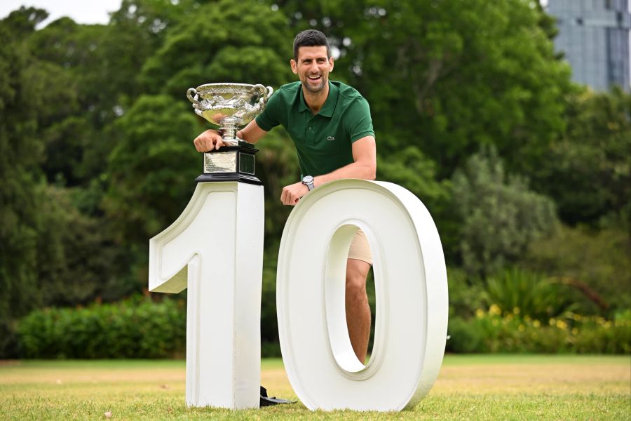 Für den Serben ist es der zehnte Titel beim Grand Slam in Melbourne.