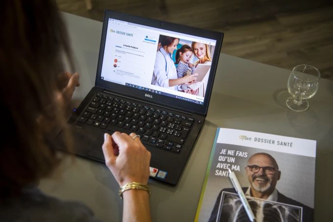 Ein Bild von einem elektronischen Patientendossier im Kanton Neuenburg, Oktober 2021. elektronisches Patientendossier