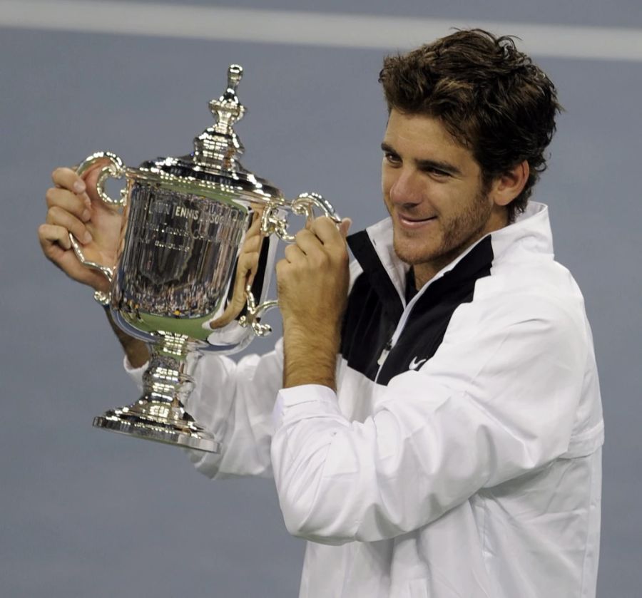 Der Argentinier holt sich an den US Open im Final gegen Federer seinen einzigen Grand-Slam-Titel.