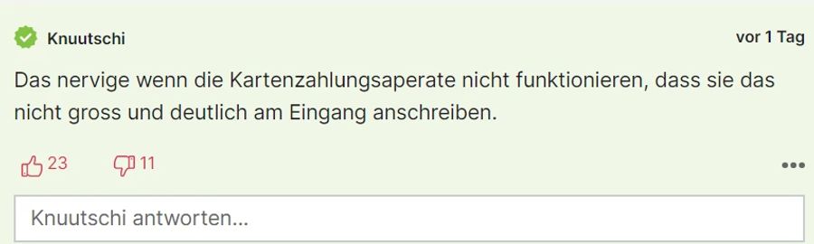 Auch dieser Leser bemängelt, dass Coop schlecht über die Störungen informiert hat.
