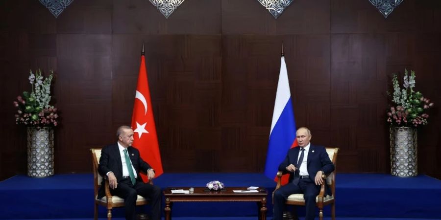 Erdogan (l.) und Putin in Astana