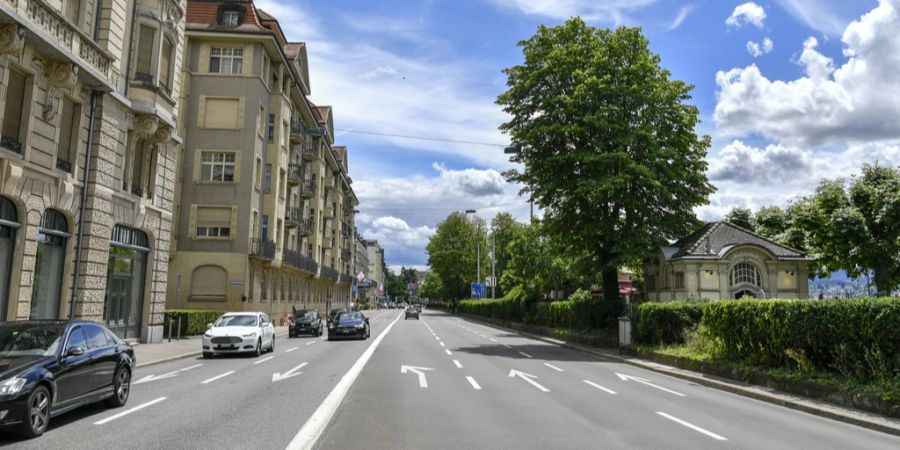 bellerivestrasse zürich spurabbau