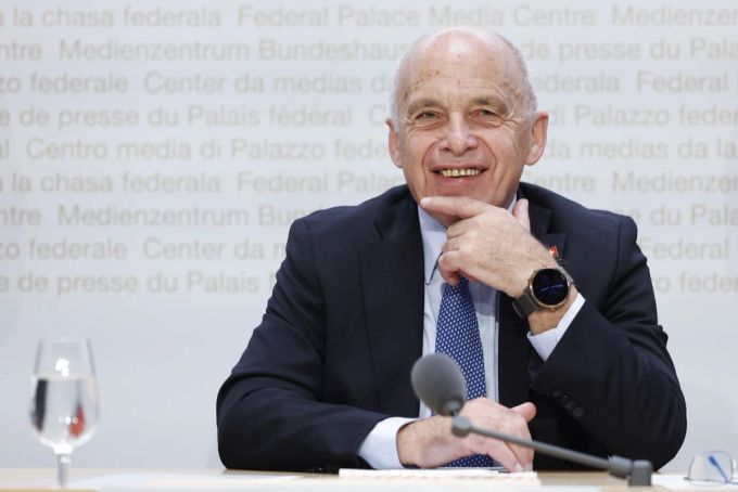 Bundesrat Ueli Maurer an der Medienkonferenz zu seinem Rücktritt, 30. September 2022. Ueli Maurer Rücktritt