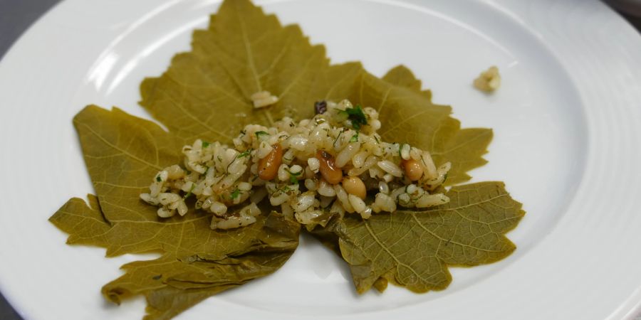 Bulgur auf Blatt