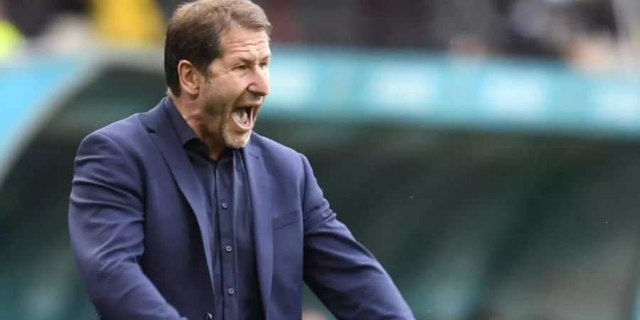 Der österreichische Trainer Franco Foda ist mit hohen Erwartungen konfrontiert. Foto: Daniel Mihailescu/Pool AFP/AP/dpa/Archivbild