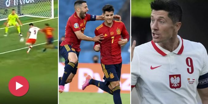 1:1 gegen Spanien - Polen hofft dank Lewa-Tor weiter auf Achtelfinal