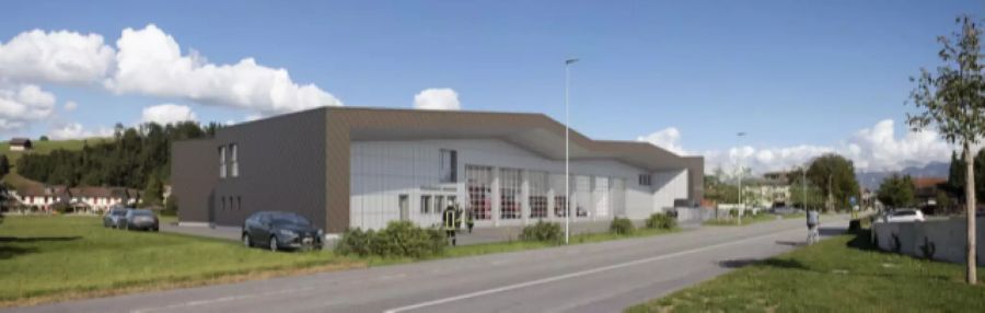 Wangen SZ Feuerwehr EW-Gebäude