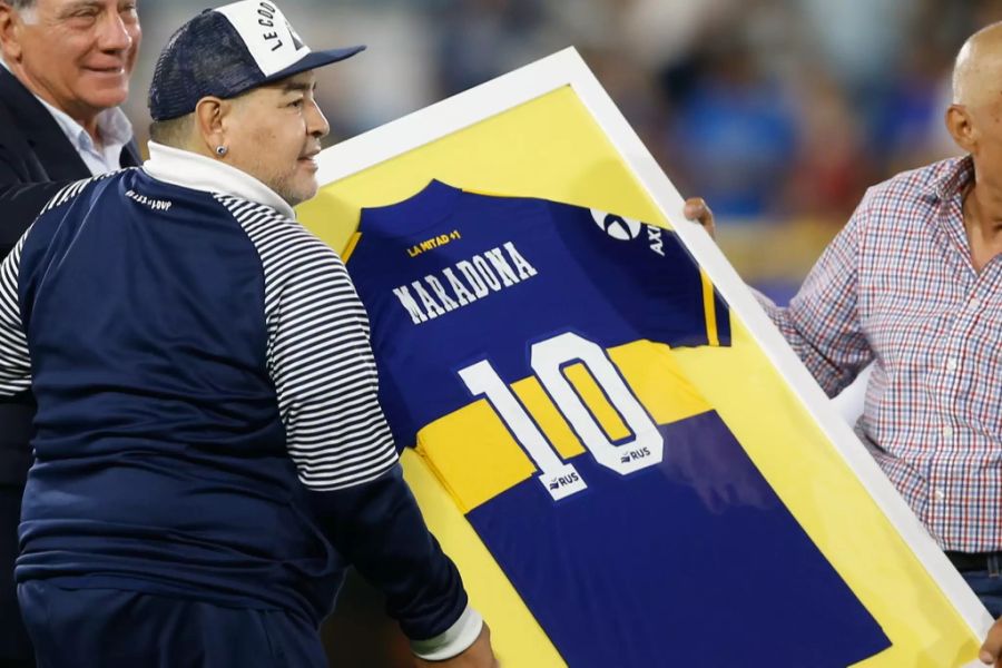 Maradona hat selber für den Verein aus Buenos Aires gespielt.