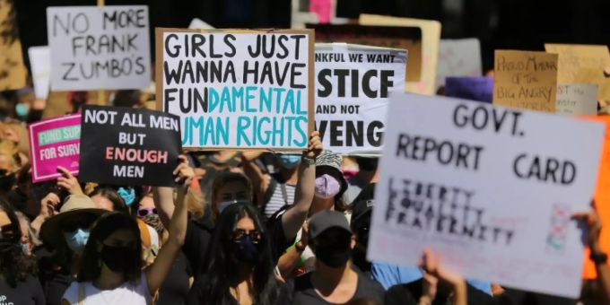 Protest für Frauenrechte am 15. März in Sydney Protest für Frauenrechte am 15. März in Sydney