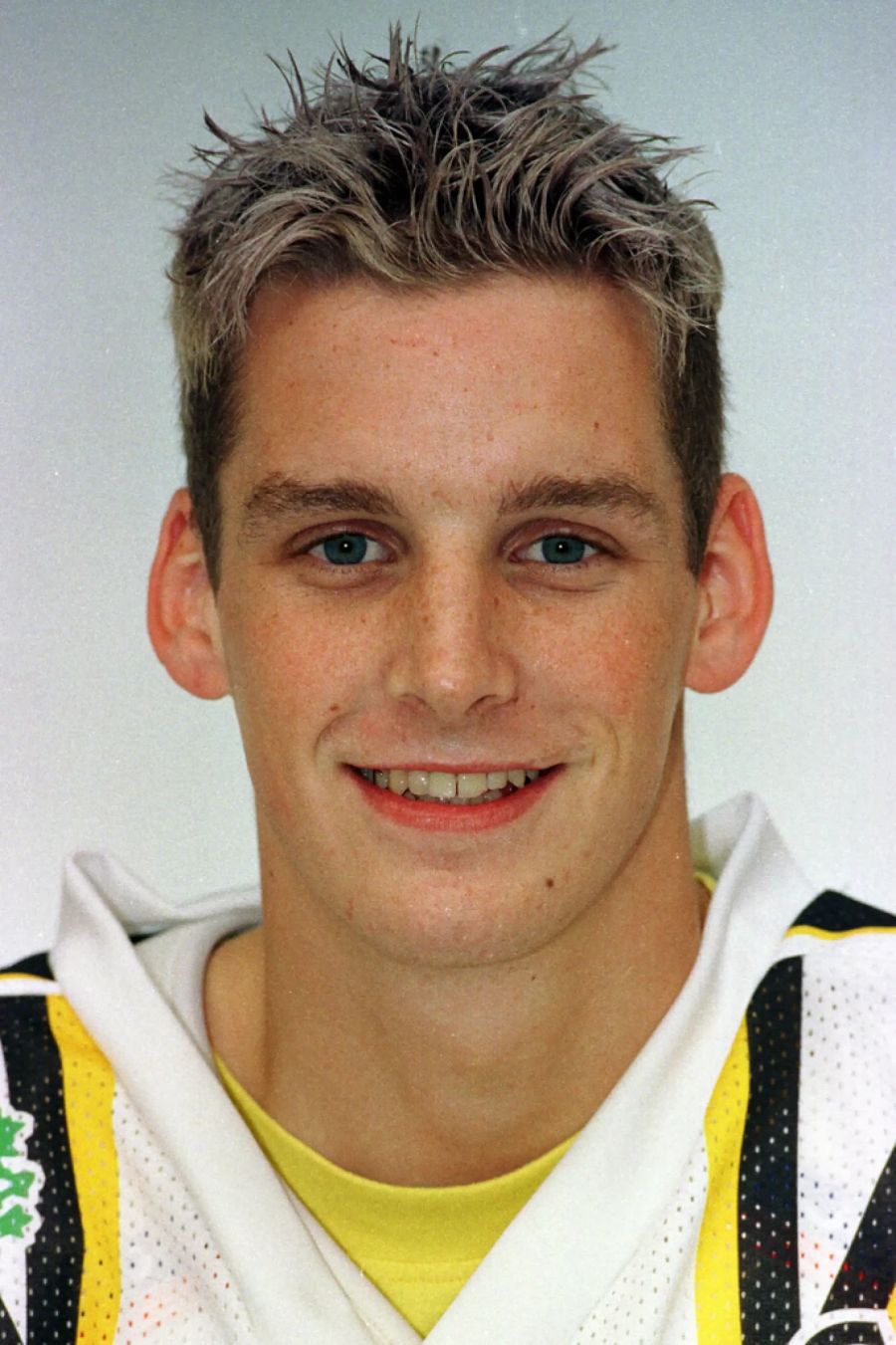 Patrick Fischer 1998 als 23-jähriger Jungspund im Dress des HC Lugano. Im Frühjahr 1999 wird er mit den Tessinern erstmals Schweizer Meister.