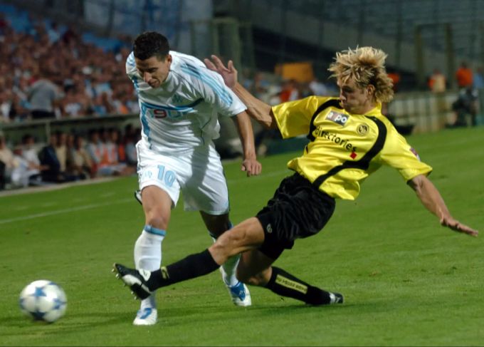YB spielt 2005 gegen Olympique Marseille. Es ist das erste Spiel im neuen Wankdorfstadion. YB