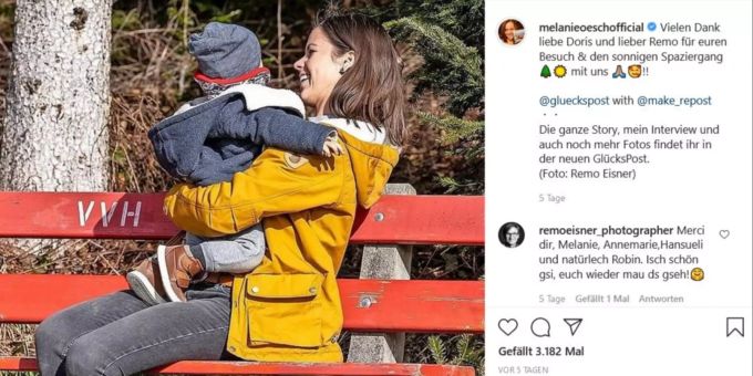 Melanie Oesch kehrt aus ihrer Babypause zurück. melanie oesch