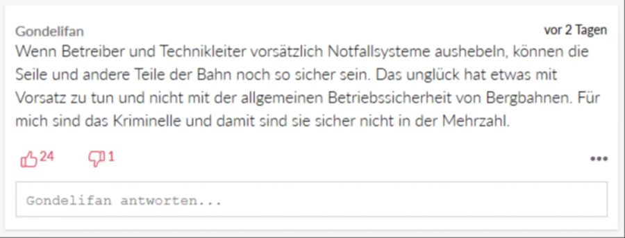 Dieser User weist auf den Unterschied zwischen strukturellen Problemen und menschlichem Versagen hin.