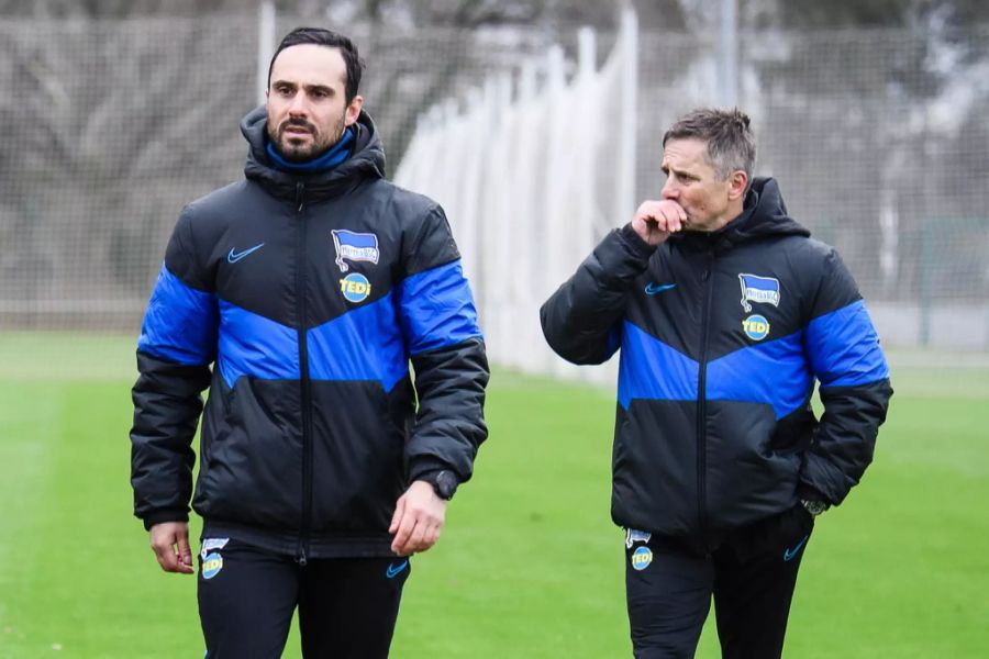 Alexander Nouri als Trainer von Hertha Berlin.