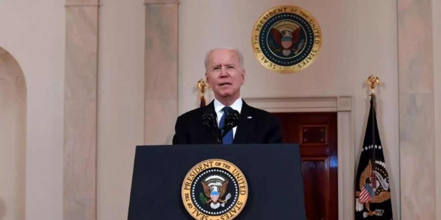 US-Präsident Joe Biden bei seiner Ansprache zur Feuerpause in Nahost