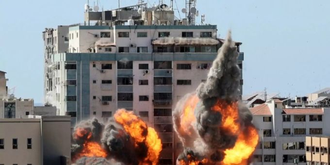 Explosion in Gaza Explosion in Gaza