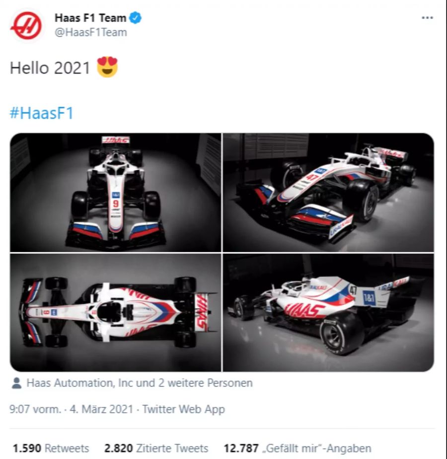 Das Haas Formel 1 Team ist trotzdem zuversichtlich, dass man mit diesem Auto starten darf.