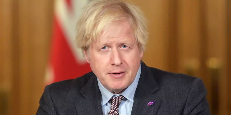 ARCHIV - Boris Johnson, Premierminister von Grossbritannien, spricht während einer Pressekonferenz in der Downing Street. Foto: Geoff Pugh/Daily Telegraph/PA Wire/dpa